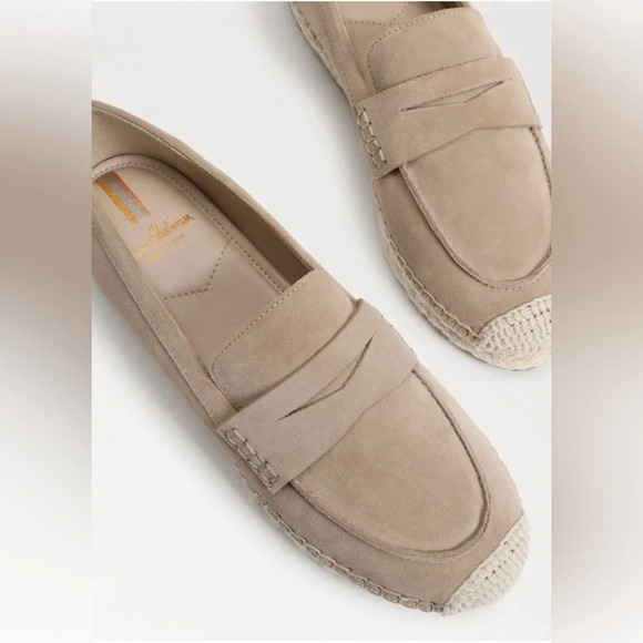 Sam Edelman Kai Suede Espadrille inspired Loafers in Tuscan Tan Size: 5 - Picture 2 of 8
